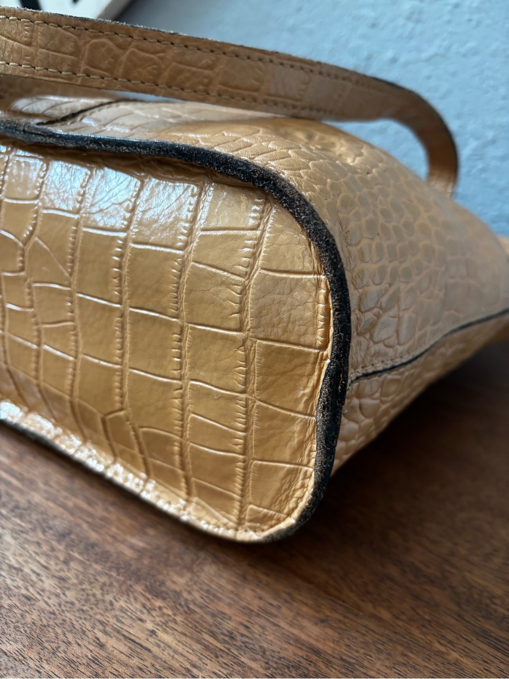 Patricia Nash Anniversary Croc Embossed Small Shop Tote - Picture 7 of 13